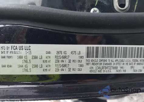 2015 Jeep Patriot Latitude from USA, damaged, VIN 1C4NJRFBXFD270080